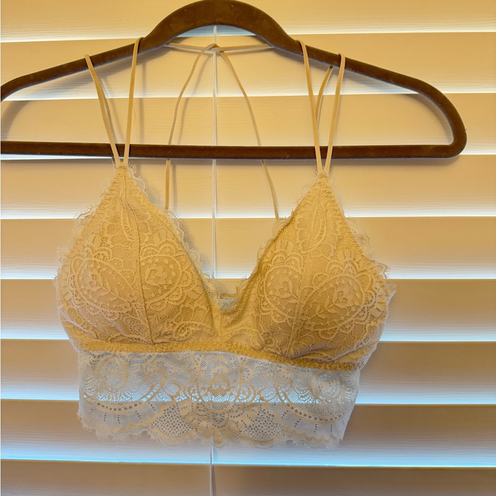 Gilly Hicks Lace Bralette Cream Intimates